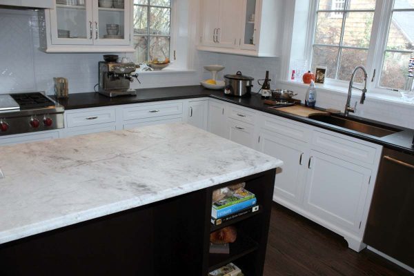 quartzite kitchen countertop installation serving Glenview and Chicago North Shore suburbs